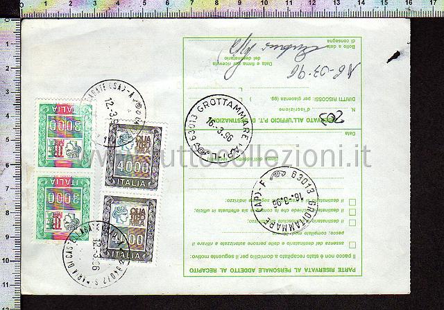 Collezionismo di storia postale buste viaggiate affrancatura tariffe postali degli anni 1990-99